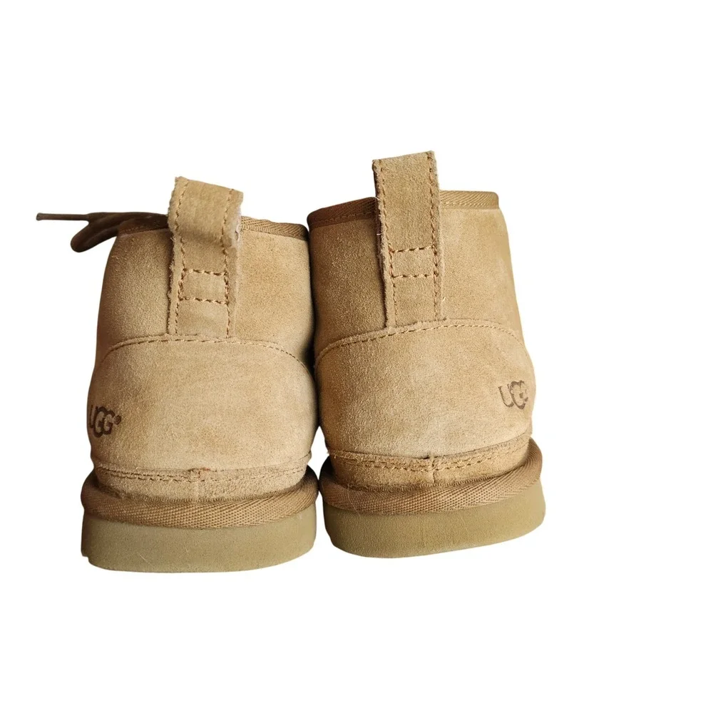 UGG Boots Neumel Chestnut Suede Chukka Lace Up Men's Size‎ 5 Women's Size 7